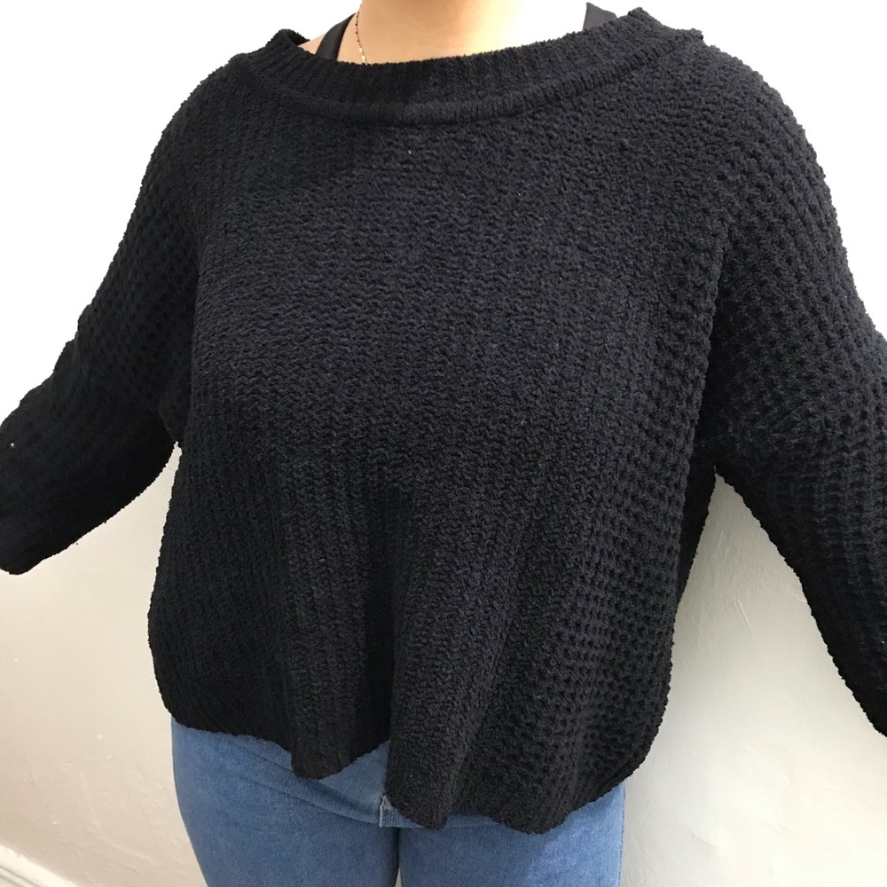 Black crew neck